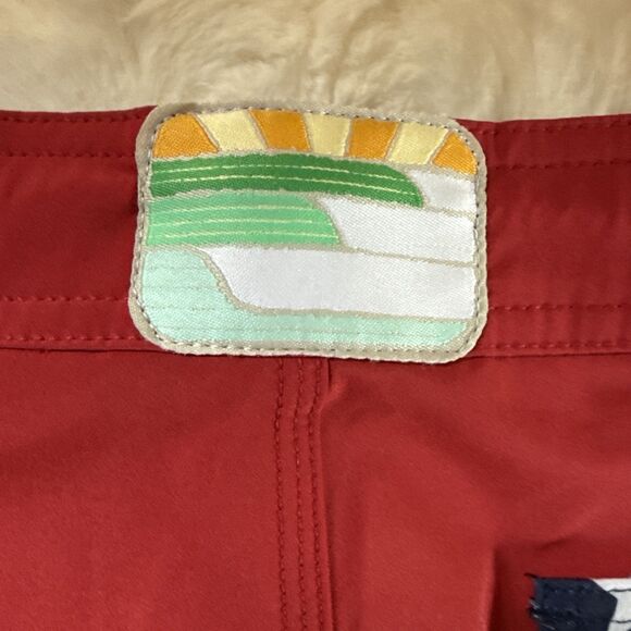 New Boys Size 6 Patriotic Greenline Unlined Recycled Material Swim Trunks/Board - Picture 6 of 9